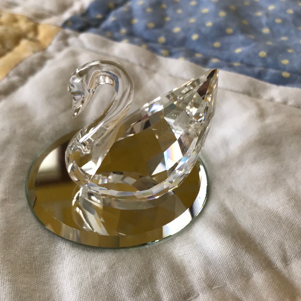 Swarovski crystal swan